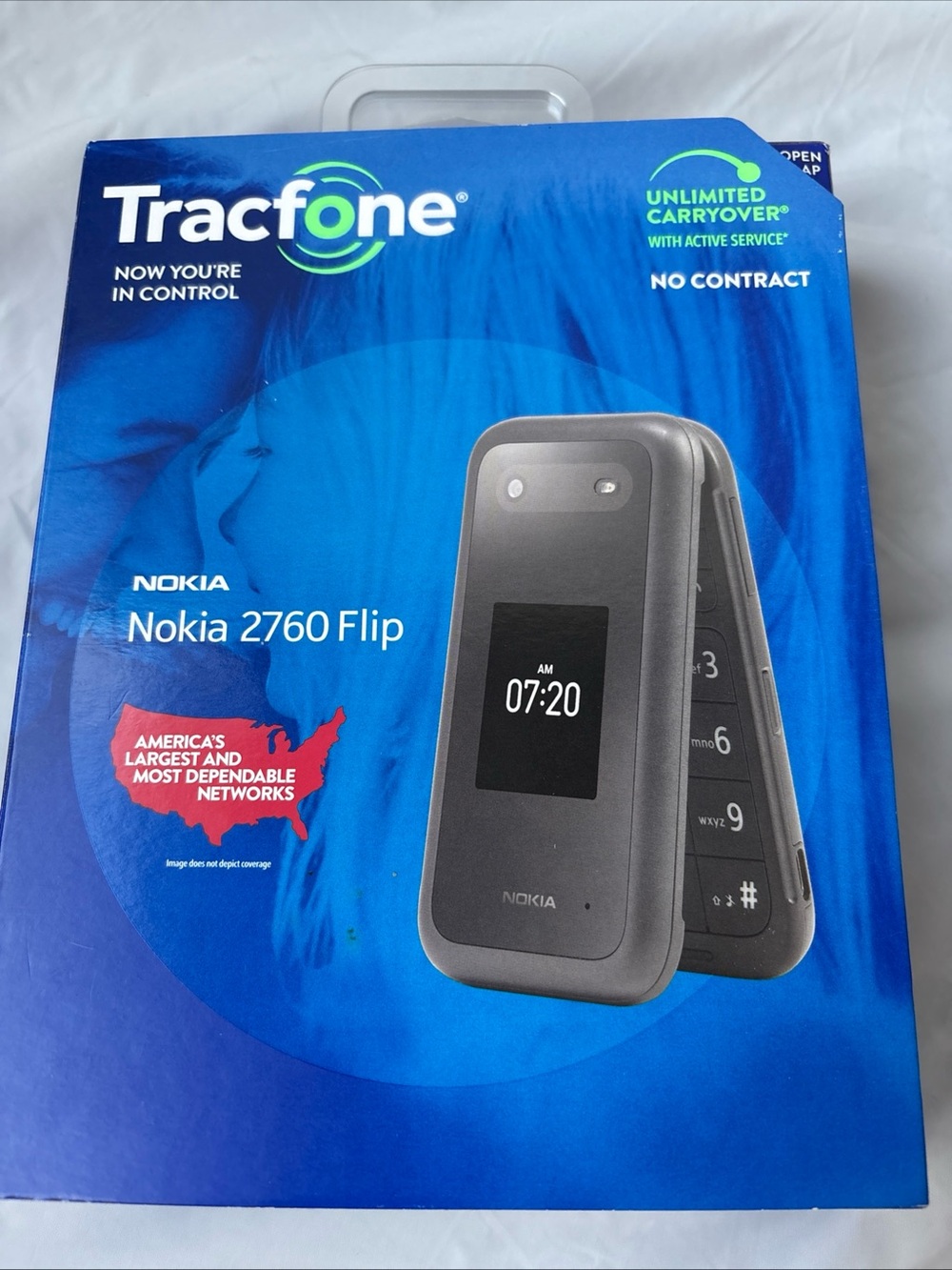 Nokia 2760 Flip Phone - Black Tracfone prepaid